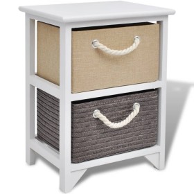 Wooden nightstand by vidaXL, Nightstands - Ref: Foro24-242888, Price: 53,12 €, Discount: %