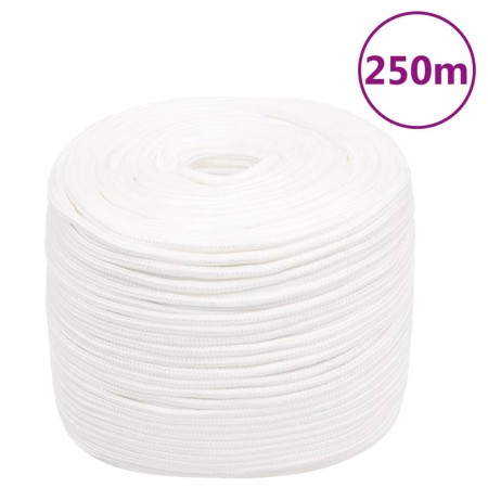 Intense white polypropylene boat rope 10 mm 250 m by , Ropes and metal cords - Ref: Foro24-152562, Price: 79,19 €, Discount: %