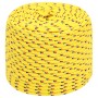 Yellow polypropylene boat rope 8 mm 25 m by , Ropes and metal cords - Ref: Foro24-152607, Price: 14,99 €, Discount: %