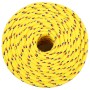 Yellow polypropylene boat rope 8 mm 25 m by , Ropes and metal cords - Ref: Foro24-152607, Price: 14,99 €, Discount: %