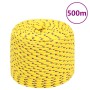 Yellow polypropylene boat rope 8 mm 500 m by , Ropes and metal cords - Ref: Foro24-152611, Price: 113,41 €, Discount: %