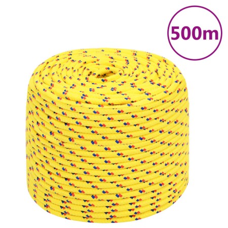 Yellow polypropylene boat rope 8 mm 500 m by , Ropes and metal cords - Ref: Foro24-152611, Price: 113,41 €, Discount: %