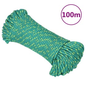 Green 4 mm 100 m polypropylene boat rope by , Ropes and metal cords - Ref: Foro24-152700, Price: 14,99 €, Discount: %