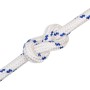 White polypropylene boat rope 20 mm 100 m by , Ropes and metal cords - Ref: Foro24-152316, Price: 126,46 €, Discount: %