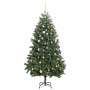 Árbol de Navidad artificial con bisagras 300 LED y bolas 270 cm de , Arboles de navidad - Ref: Foro24-3210131, Precio: 226,14...