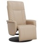 Cappuccino synthetic leather recliner with footrest by , Armchairs - Ref: Foro24-356508, Price: 206,99 €, Discount: %