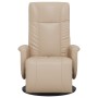 Cappuccino synthetic leather recliner with footrest by , Armchairs - Ref: Foro24-356508, Price: 206,99 €, Discount: %