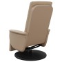 Cappuccino synthetic leather recliner with footrest by , Armchairs - Ref: Foro24-356508, Price: 206,99 €, Discount: %