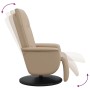 Cappuccino synthetic leather recliner with footrest by , Armchairs - Ref: Foro24-356508, Price: 206,99 €, Discount: %