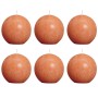 Bolsius Rustic orange ball candles 6 units 80 mm by , Candles - Ref: Foro24-400722, Price: 14,39 €, Discount: %