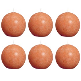 Bolsius Rustic orange ball candles 6 units 80 mm by , Candles - Ref: Foro24-400722, Price: 14,39 €, Discount: %