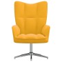 Sillón de relax de terciopelo amarillo mostaza de , Sillones - Ref: Foro24-328124, Precio: 120,85 €, Descuento: %