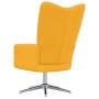 Sillón de relax de terciopelo amarillo mostaza de , Sillones - Ref: Foro24-328124, Precio: 120,85 €, Descuento: %