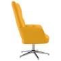 Sillón de relax de terciopelo amarillo mostaza de , Sillones - Ref: Foro24-328124, Precio: 120,85 €, Descuento: %