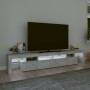 TV cabinet with LED lights concrete gray 230x36.5x40 cm by , TV Furniture - Ref: Foro24-3152789, Price: 147,99 €, Discount: %