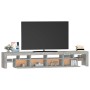 TV-Schrank mit LED-Leuchten betongrau 230x36,5x40 cm von , TV-Möbel - Ref: Foro24-3152789, Preis: 147,99 €, Rabatt: %