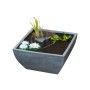 Ubbink 1387081 Square Pond with Water Pump and Water Lilies, Gray by , Accessories for ponds and fountains - Ref: Foro24-4037...