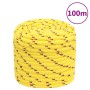 Yellow polypropylene boat rope 18 mm 100 m by , Ropes and metal cords - Ref: Foro24-152631, Price: 105,52 €, Discount: %