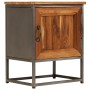 Recycled teak and steel bedside table 40x30x50 cm by vidaXL, Nightstands - Ref: Foro24-246278, Price: 87,99 €, Discount: %