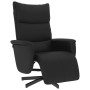 Sillón reclinable con reposapiés cuero sintético negro de , Sillones - Ref: Foro24-356589, Precio: 222,14 €, Descuento: %