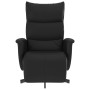 Sillón reclinable con reposapiés cuero sintético negro de , Sillones - Ref: Foro24-356589, Precio: 222,14 €, Descuento: %