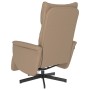 Sillón reclinable masaje reposapiés cuero sintético capuchino de , Sillones - Ref: Foro24-356596, Precio: 230,84 €, Descuento: %