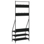 Coat rack with black shoe rack 72x34x184 cm by , Dresser Organizers and Bar Hangers - Ref: Foro24-837827, Price: 58,13 €, Dis...