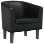 Sillón cuero sintético negro de , Sillones - Ref: Foro24-356485, Precio: 216,81 €, Descuento: %