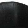 Sillón con taburete cuero sintético negro de , Sillones - Ref: Foro24-356491, Precio: 155,99 €, Descuento: %