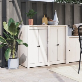 Outdoor kitchen cabinet solid white pine wood by , Kitchen cabinets - Ref: Foro24-3196156, Price: 214,63 €, Discount: %