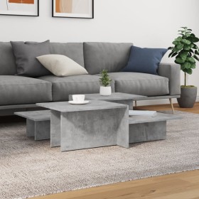 Coffee tables 2 pcs concrete gray engineered wood by , Coffee table - Ref: Foro24-3216153, Price: 71,47 €, Discount: %