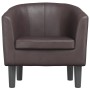 Brown synthetic leather armchair by , Armchairs - Ref: Foro24-356487, Price: 154,20 €, Discount: %