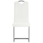 Cantilever dining chairs 4 units white synthetic leather by vidaXL, dining chairs - Ref: Foro24-246196, Price: 238,82 €, Disc...