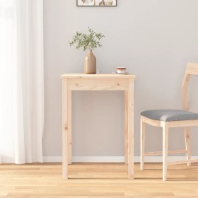 Solid pine wood dining table 55x55x75 cm by , Kitchen and dining tables - Ref: Foro24-814254, Price: 61,55 €, Discount: %