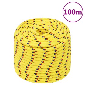 Yellow polypropylene boat rope 14 mm 100 m by , Ropes and metal cords - Ref: Foro24-152623, Price: 75,99 €, Discount: %