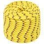 Yellow polypropylene boat rope 14 mm 100 m by , Ropes and metal cords - Ref: Foro24-152623, Price: 72,75 €, Discount: %