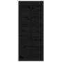 Puerta de granero madera maciza pino negro 90x1,8x214 cm de , Puertas - Ref: Foro24-824637, Precio: 154,41 €, Descuento: %