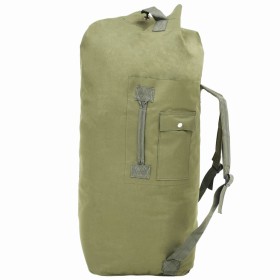 Military style canvas bag 85 L olive green by vidaXL, Sports bags - Ref: Foro24-91385, Price: 31,91 €, Discount: %