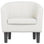 Sillón cuero sintético blanco de , Sillones - Ref: Foro24-356488, Precio: 148,62 €, Descuento: %