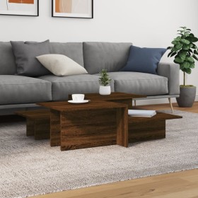 Coffee tables 2 pcs oak brown plywood by , Coffee table - Ref: Foro24-3216160, Price: 76,99 €, Discount: %