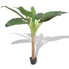 Árbol bananero artificial con macetero 150 cm verde de vidaXL, Flora artificial - Ref: Foro24-244454, Precio: 72,19 €, Descue...