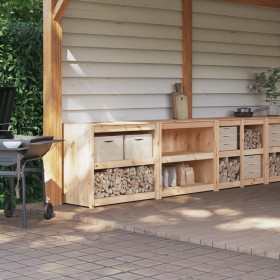 Outdoor kitchen furniture 2 pieces solid pine wood by , Kitchen cabinets - Ref: Foro24-3196146, Price: 339,99 €, Discount: %