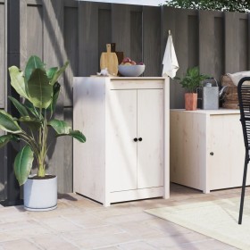 Outdoor kitchen cabinet solid white pine wood by , Kitchen cabinets - Ref: Foro24-3196152, Price: 142,65 €, Discount: %