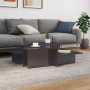 Couchtische, 2 Stück, glänzend graues Holzwerkstoff von , Couchtisch - Ref: Foro24-3216157, Preis: 80,99 €, Rabatt: %