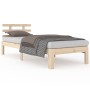 Estructura de cama madera maciza 75x190 cm de , Camas y somieres - Ref: Foro24-814714, Precio: 78,78 €, Descuento: %