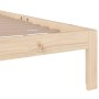 Estructura de cama madera maciza 75x190 cm de , Camas y somieres - Ref: Foro24-814714, Precio: 78,78 €, Descuento: %