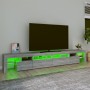 Mueble de TV con luces LED gris Sonoma 260x36,5x40 cm de , Muebles TV - Ref: Foro24-3152824, Precio: 189,99 €, Descuento: %