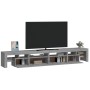 Mueble de TV con luces LED gris Sonoma 260x36,5x40 cm de , Muebles TV - Ref: Foro24-3152824, Precio: 189,99 €, Descuento: %