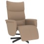 Sillón reclinable con reposapiés cuero sintético capuchino de , Sillones - Ref: Foro24-356588, Precio: 209,99 €, Descuento: %