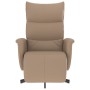 Sillón reclinable con reposapiés cuero sintético capuchino de , Sillones - Ref: Foro24-356588, Precio: 209,99 €, Descuento: %